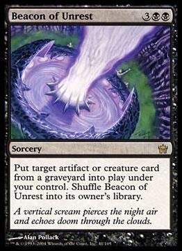 Magic the Gathering: Fifth Dawn (Base Set) card 41 Beacon of Unrest