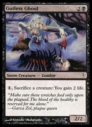 Magic the Gathering: Coldsnap (Base Set) card 60 Gutless Ghoul