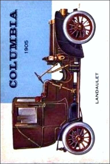 World on Wheels (Base Set) card 158  Columbia Landaulet 1905