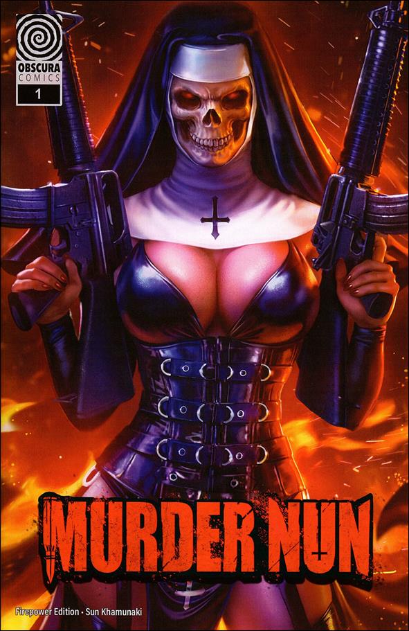 Murder Nun issue 1-B Sun Khamunaki "Firepower" Cover 1/300