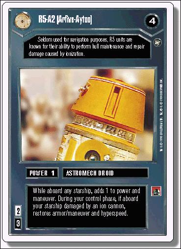 Star Wars: A New Hope Revised (Base Set) card 16 R5-A2 [Arfive-Aytoo]