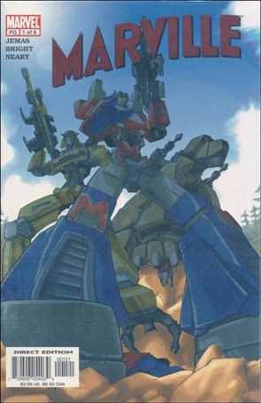 Marville issue 1-D Transformers Parody Cover