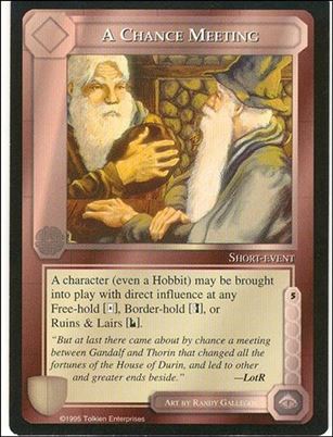 Middle-Earth: The Wizards (Base Set) card 3 A Chance Meeting
