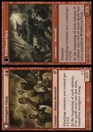 Magic the Gathering: Innistrad (Base Set) card 149 Instigator Gang / Wildblood Pack