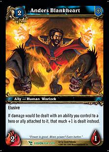 World of Warcraft: March of the Legion (Base Set) card 134 Anders Blankheart