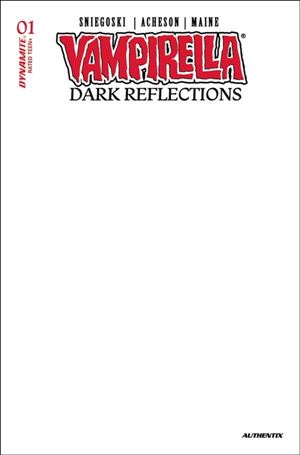 Vampirella: Dark Reflections issue 1-H Blank Authentix Sketch Cover