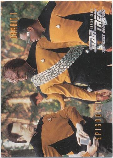 Star Trek: The Next Generation - The Episode Collection Season Seven (Base Set) card 656 Gambit I, Episode 156-B