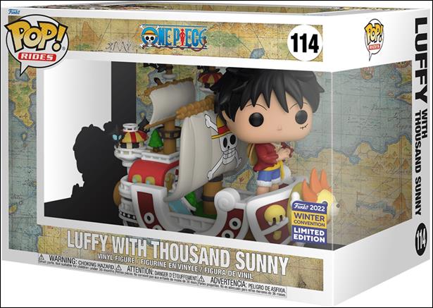 POP! Rides figure 114-B Luffy with Thousand Sunny Winter Con Exclusive