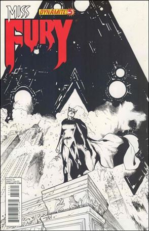 Miss Fury (2013) issue 5-F Billy Tan Black & White 1:25 Cover
