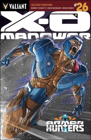 X-O Manowar (2012)  issue 26-G Clayton Crain Gray Background Cover (2nd Printing)