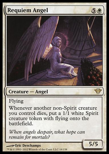 Magic the Gathering: Dark Ascension (Base Set) card 18 Requiem Angel