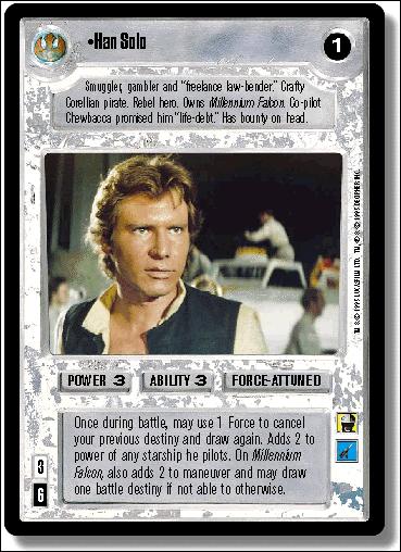Star Wars: Premiere Limited (Base Set) card 185 Han Solo