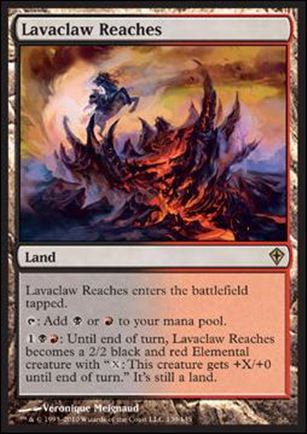 Magic the Gathering: Worldwake (Base Set) card 139 Lavaclaw Reaches