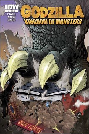 Godzilla: Kingdom of Monsters issue 1-OE Rogue Comics (NJ) Cover 1/500