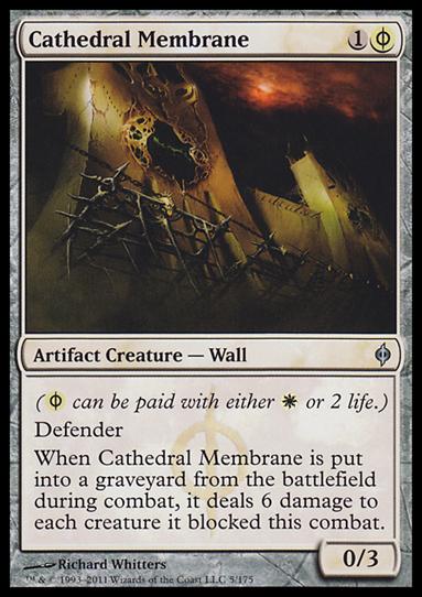 Magic the Gathering: New Phyrexia card 5 Cathedral Membrane