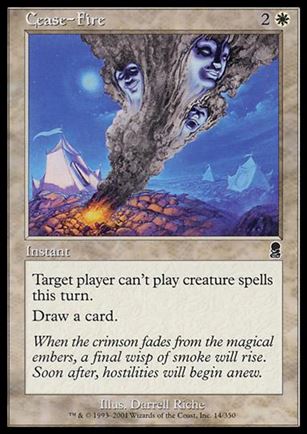 Magic the Gathering: Odyssey (Base Set) card 14 Cease-Fire