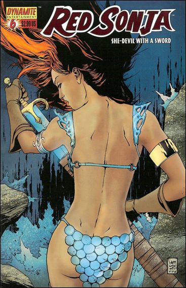 Red Sonja (2005) issue 6-D Giuseppe Camuncoli 1:35 Red Foil Cover