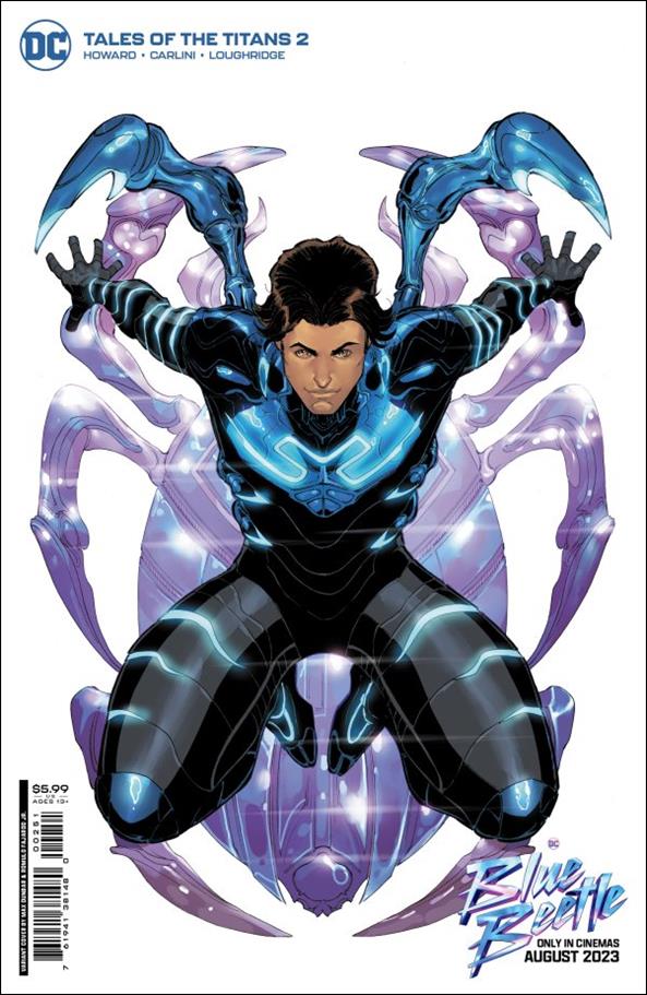 Tales of The Titans issue 2-C Max Dunbar Blue Beetle Movie Cardstock Cover