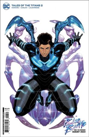 Tales of The Titans issue 2-C Max Dunbar Blue Beetle Movie Cardstock Cover
