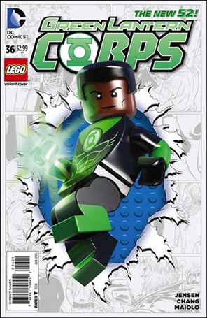 Green Lantern Corps (2011) issue 36-B LEGO Cover
