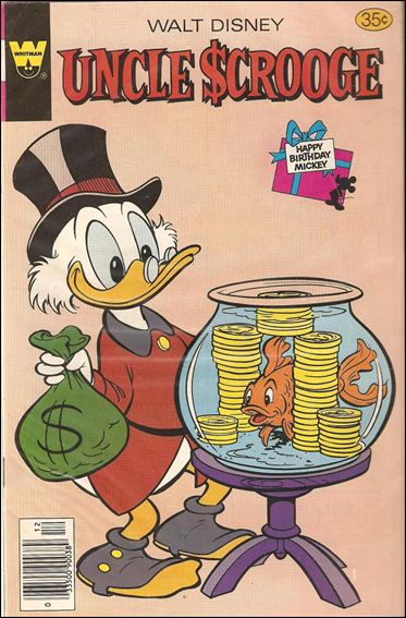 Walt Disney's Uncle Scrooge issue 159-B Whitman Cover