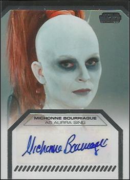 Star Wars Galactic Files (Autograph Subset) card nn13 Michonne Bourriague as Aurra Sing 1/500 (1:605 Pk)