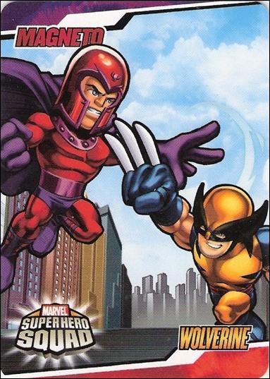 Marvel Super Hero Squad (Sticker Subset) card 7 Magneto / Wolverine