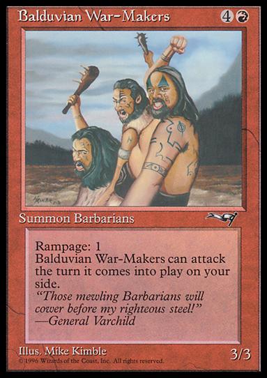 Magic the Gathering: Alliances (Base Set) card 66 Balduvian War-Makers
