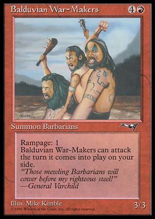 Magic the Gathering: Alliances (Base Set) card 66 Balduvian War-Makers