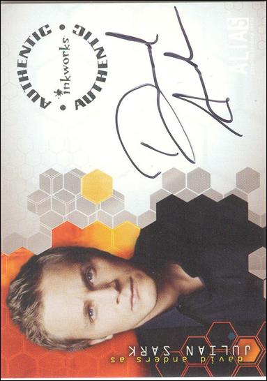 Alias: Season Two (Autograph Subset) card A19 David Anders as Julian Sark