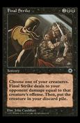 Magic the Gathering: Portal (Base Set) card 94 Final Strike