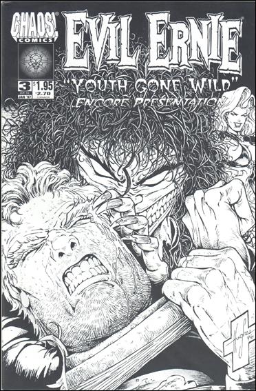 Evil Ernie: Youth Gone Wild issue 3-B Necro Edition Black & White Cover 1/2000