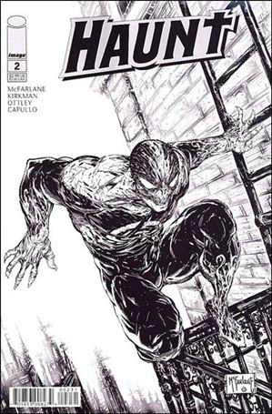 Haunt issue 2-C Todd McFarlane 1:50 Black and White Cover