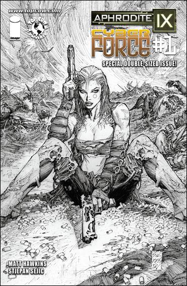 Aphrodite IX Cyber Force issue 1-D Marc Silvestri 1:10 Sketch Cover