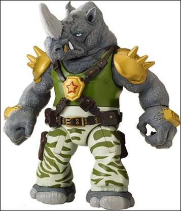 Teenage Mutant Ninja Turtles (2012) figure 54-B Rocksteady (Camo Pants) (Loose)