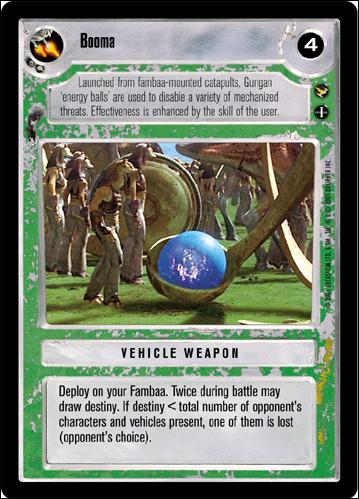Star Wars: Theed Palace Limited (Base Set) card 129 Booma