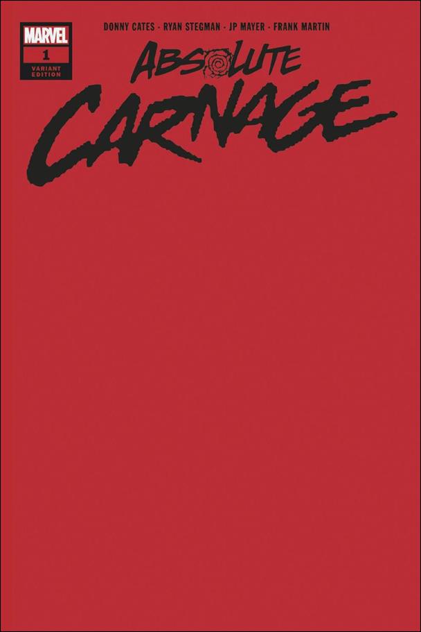 Absolute Carnage issue 1-N "Red" Blank 1:200 Cover