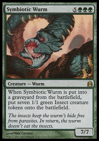 Magic the Gathering: Commander (Base Set) card 174 Symbiotic Wurm