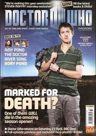 Doctor Who Magazine issue 433-D Arthur Darvill as Rory Pond Cover
