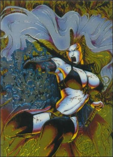 Lady Death All Chromium (Base Set) card 40 Cover of Lady Death #3