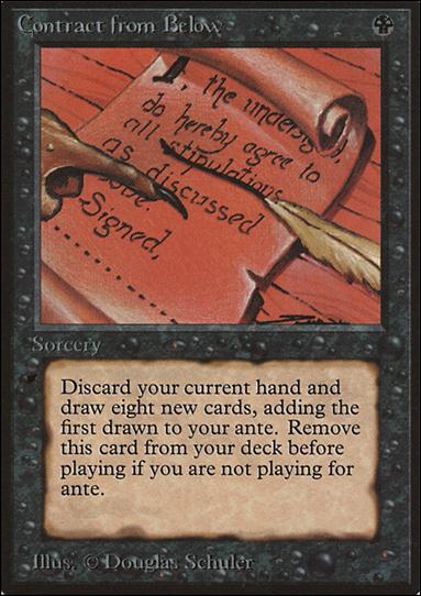 Magic the Gathering: Limited Edition Beta (Base Set) card 97 Contract from Below