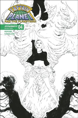 Captain Planet (2025) issue 4.00-G Jae Lee B&W 1:10 Connecting Cover
