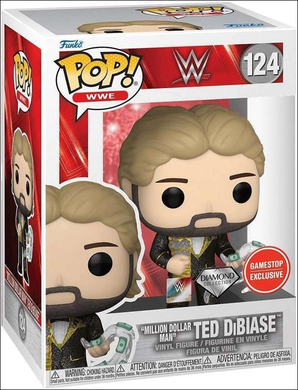 POP! WWE figure 124 Million Dollar Man Ted DiBiase (Diamond) GameStop