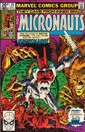 Micronauts (1979) issue 29-B UK Price Cover