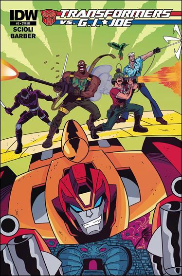 Transformers vs G.I. Joe issue 5-C Derek Charm 1:10 Cover
