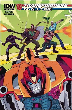 Transformers vs G.I. Joe issue 5-C Derek Charm 1:10 Cover