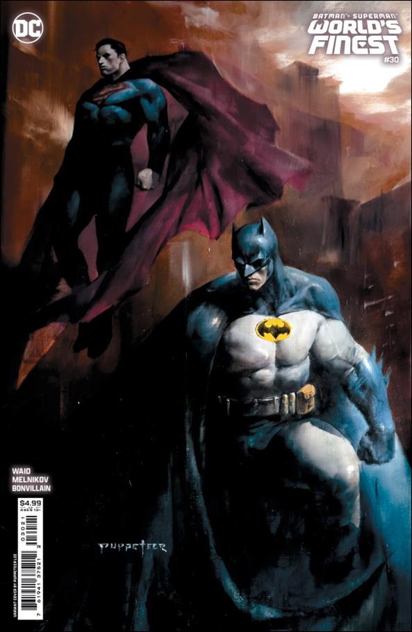 Batman/Superman: World's Finest issue 30-B Puppeteer Lee Cardstock Cover