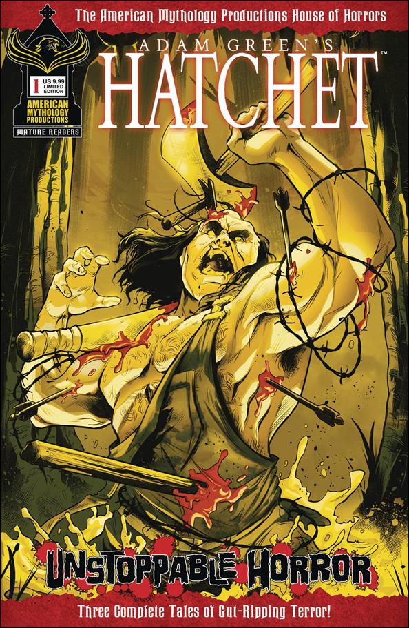 Hatchet: Unstoppable Horror issue 1-C Vinceno Carratu Bloody Cover 1/350