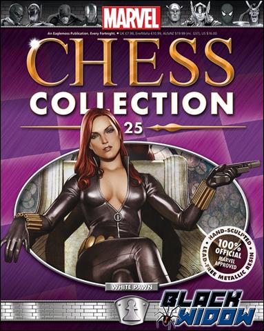 Marvel Chess Collection (UK) issue 25 Black Widow (White Pawn)