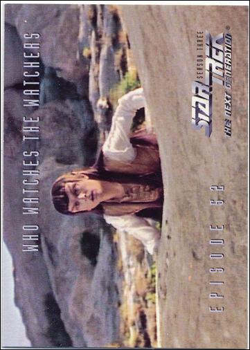 Star Trek: The Next Generation - The Episode Collection Season Three (Base Set) card 241 Who Watches the Watchers, Episode 52A